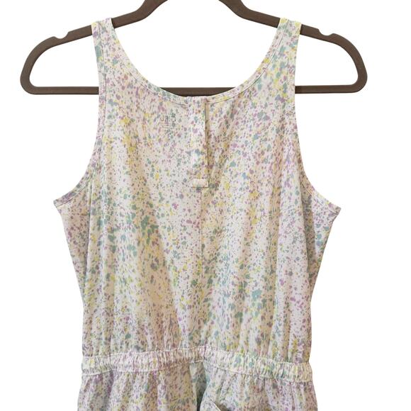 Athleta Girl Play More Sleeveless Shorts Romper in "Sun Spray Multi" Size XXL 16 - Picture 9 of 13